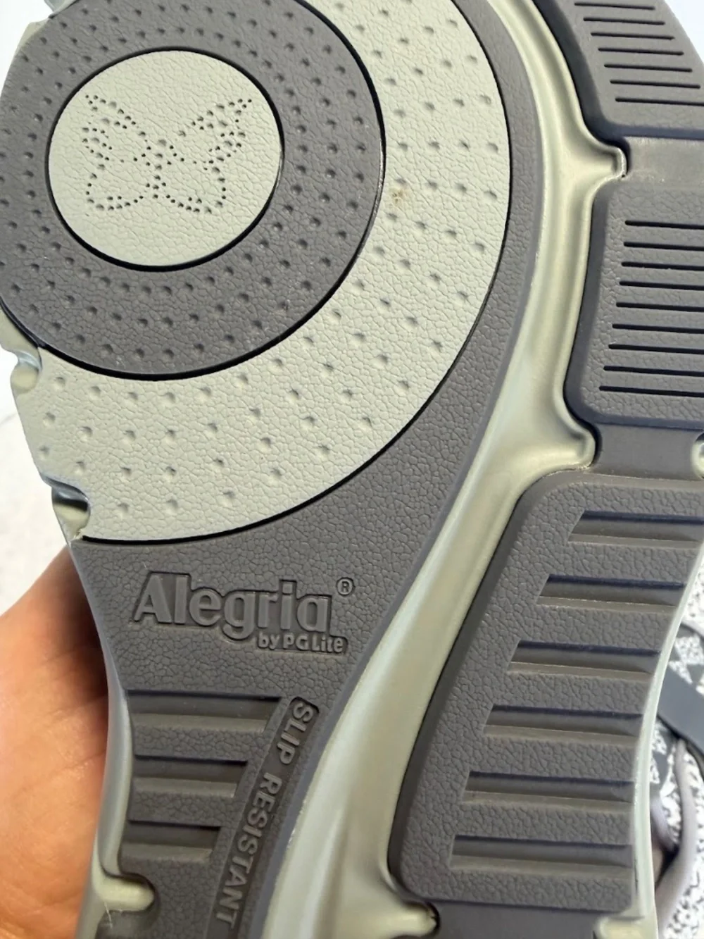 Alegria Women's 40 Gray Knit Slip Resistant Comfort Shoes NWOT EU 40